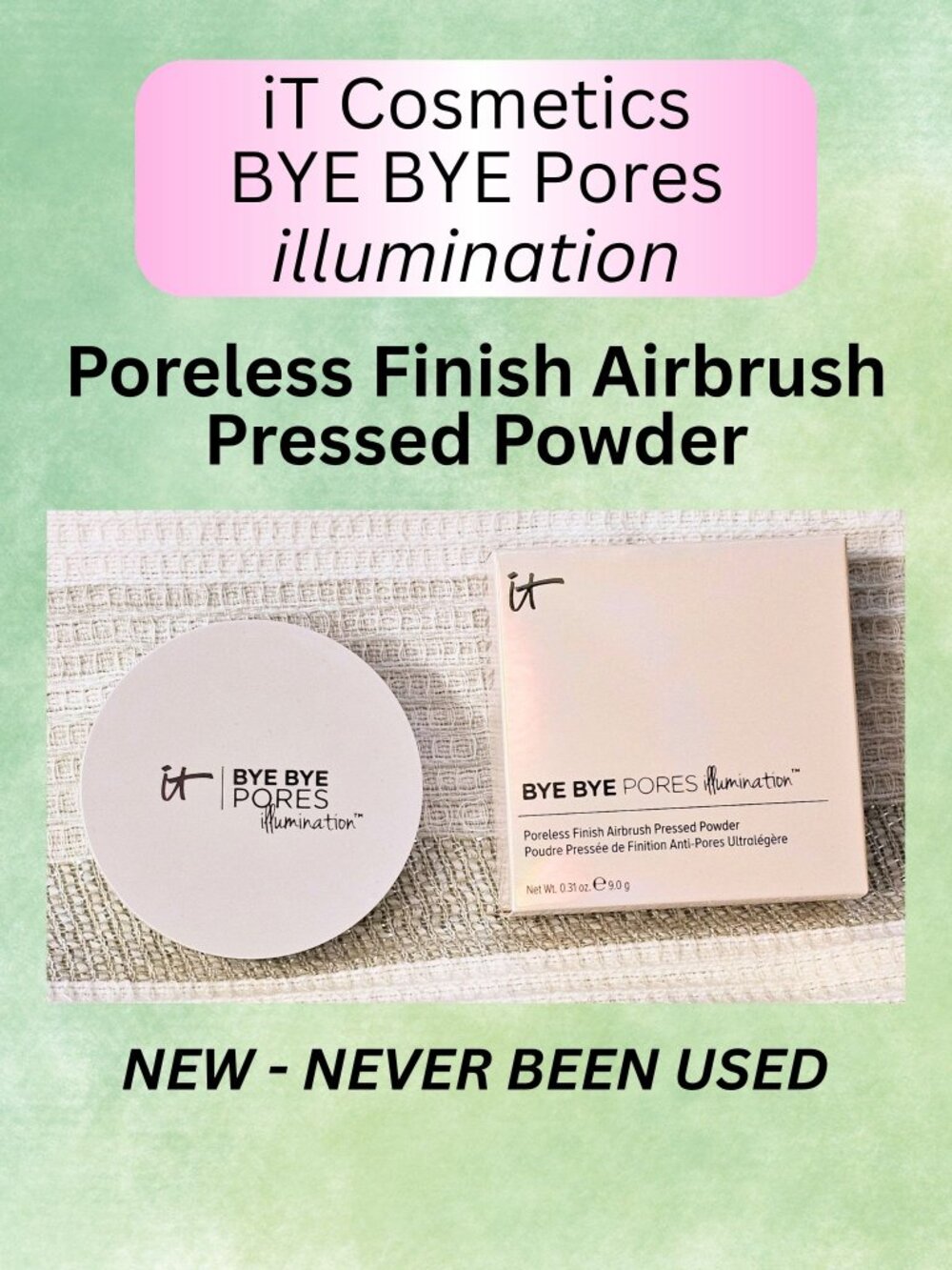 IT Cosmetics Bye Bye Pores Illumination Poreless Finish Airbrush Pressed Powder